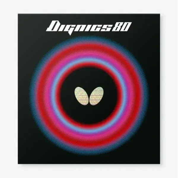 Butterfly Dignics 80 Rubber Balanced Speed Spin and Control for Versatile Attack