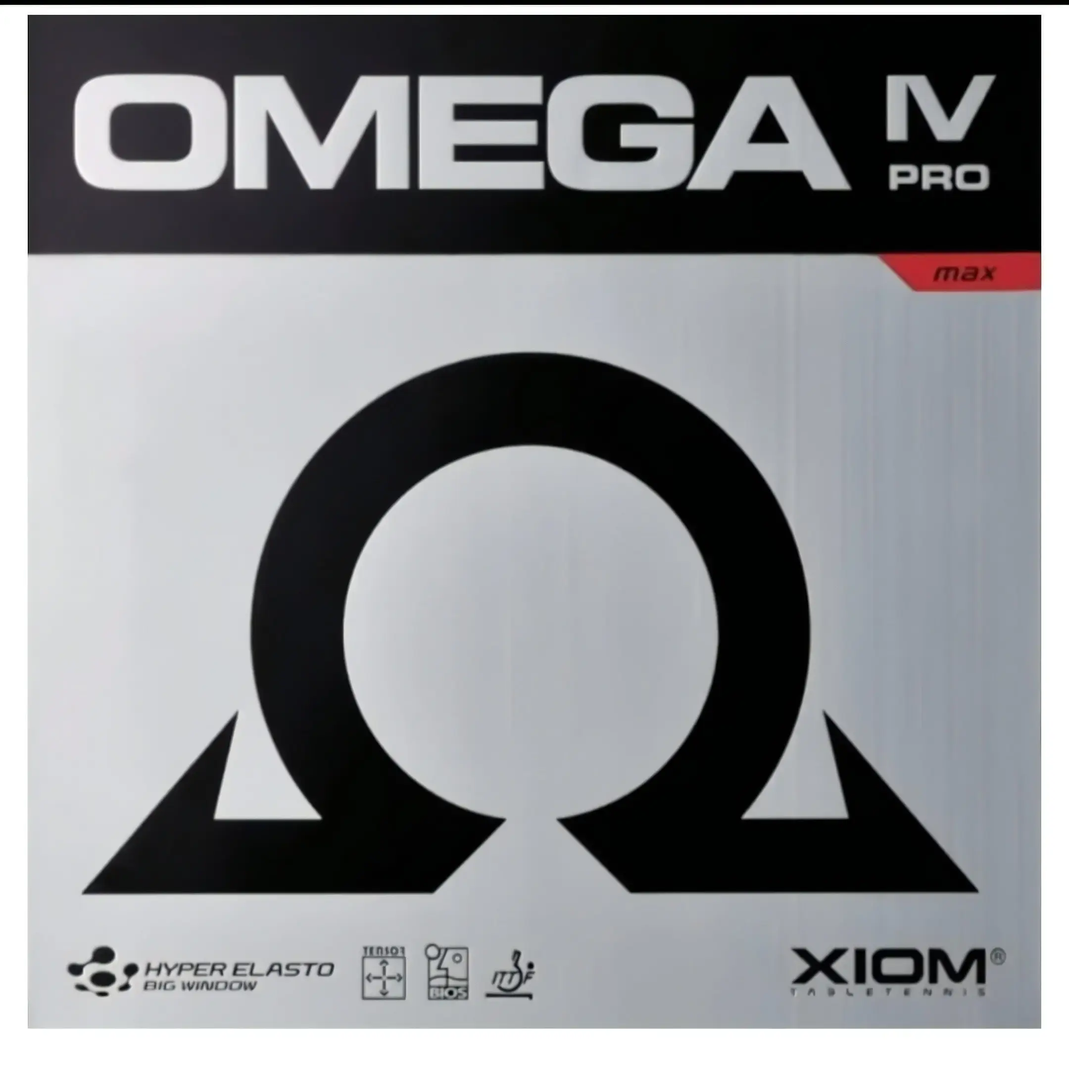 Xiom Omega IV Pro Table Tennis Rubber – Speed & Spin