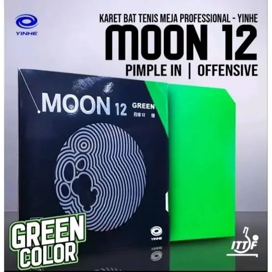 Yinhe Moon 12 Green Rubber