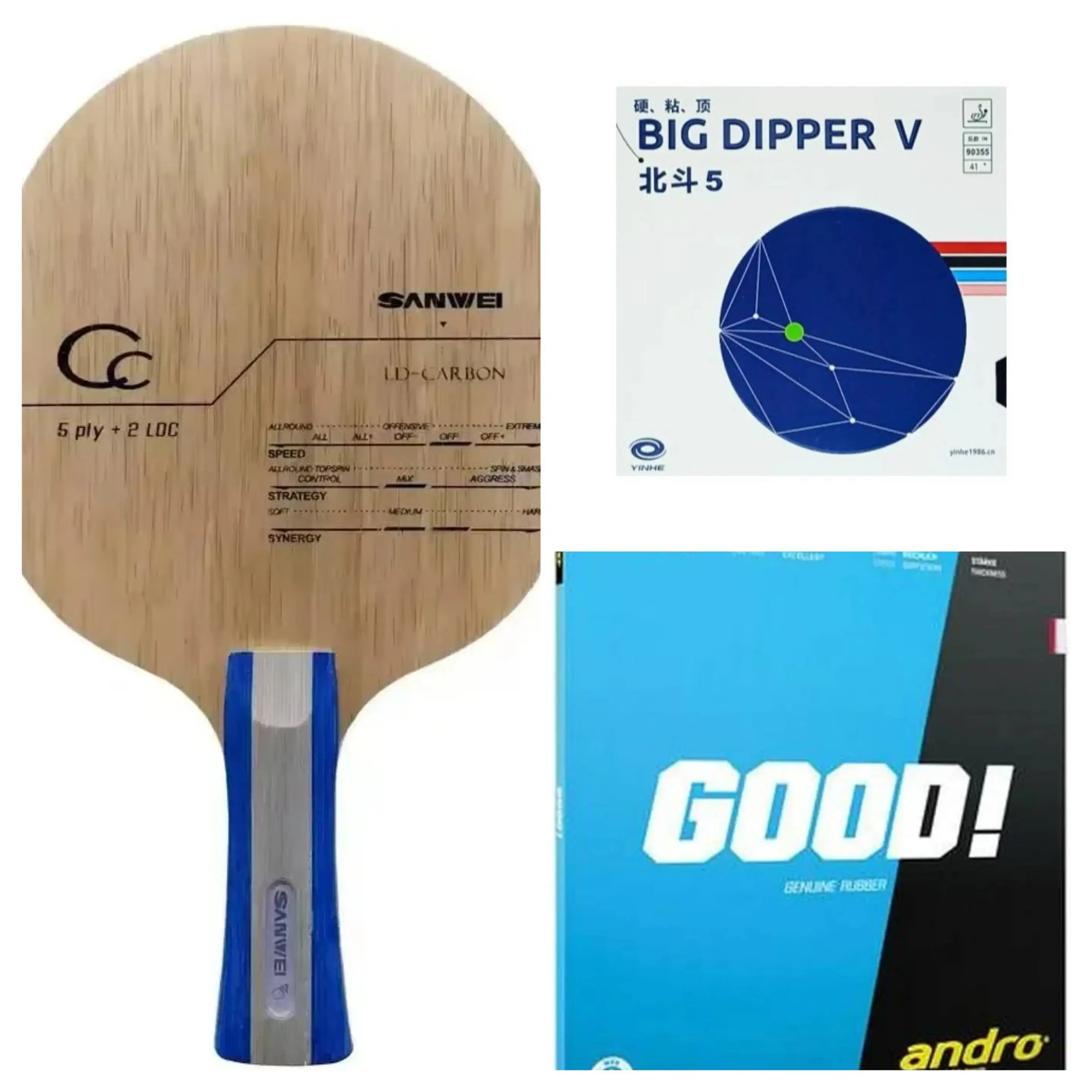 sanwei cc carbon with yinhe big dipper v and andro good combo