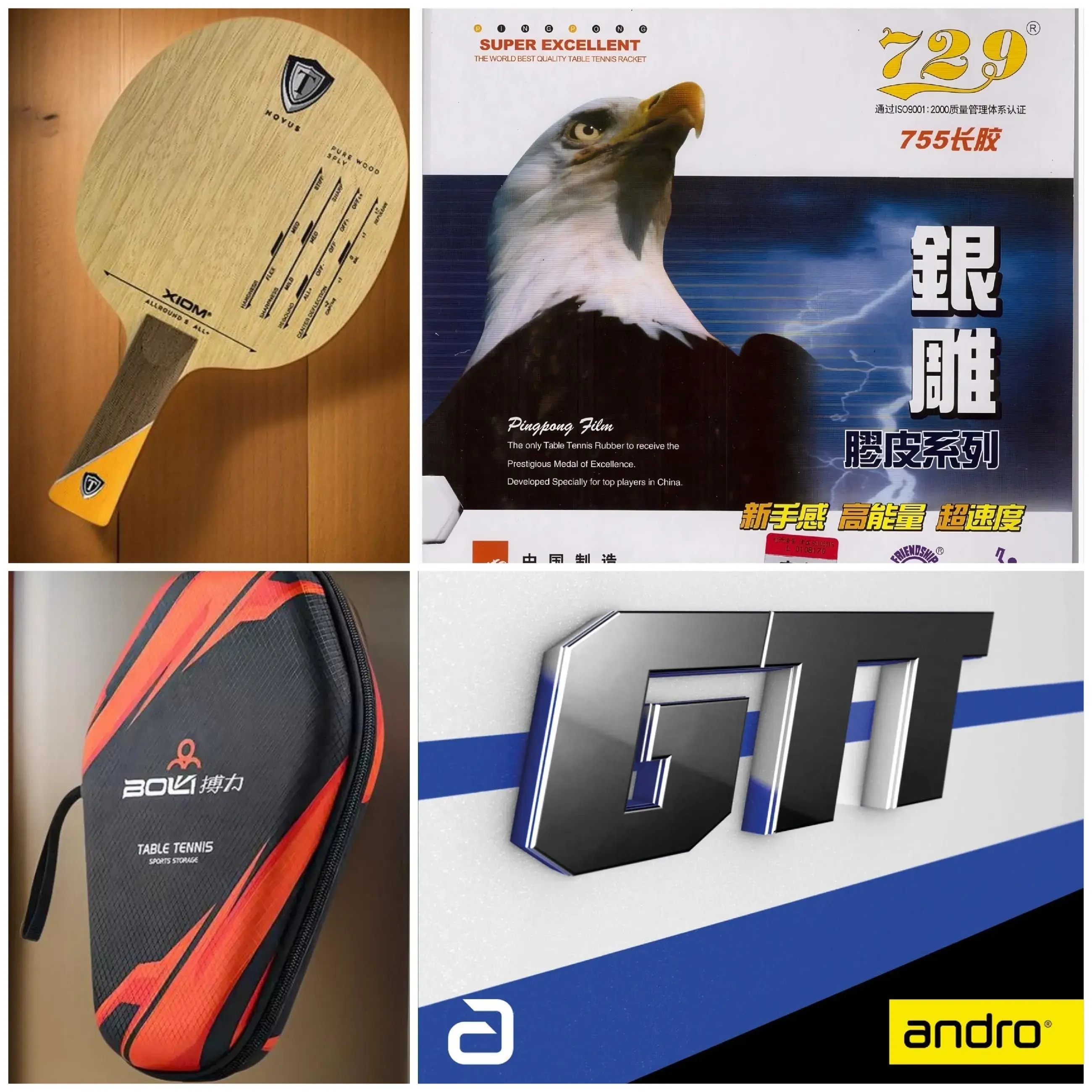 Xiom Allrounder Friendship 955 Andro GTT Blue Combo