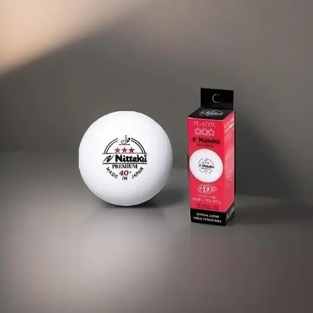 Nittaku Premium 40 Plus 3 Star Ball Seamless Poly Ball Made in Japan