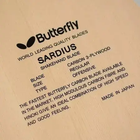 Butterfly Sardius FL Table Tennis Blade