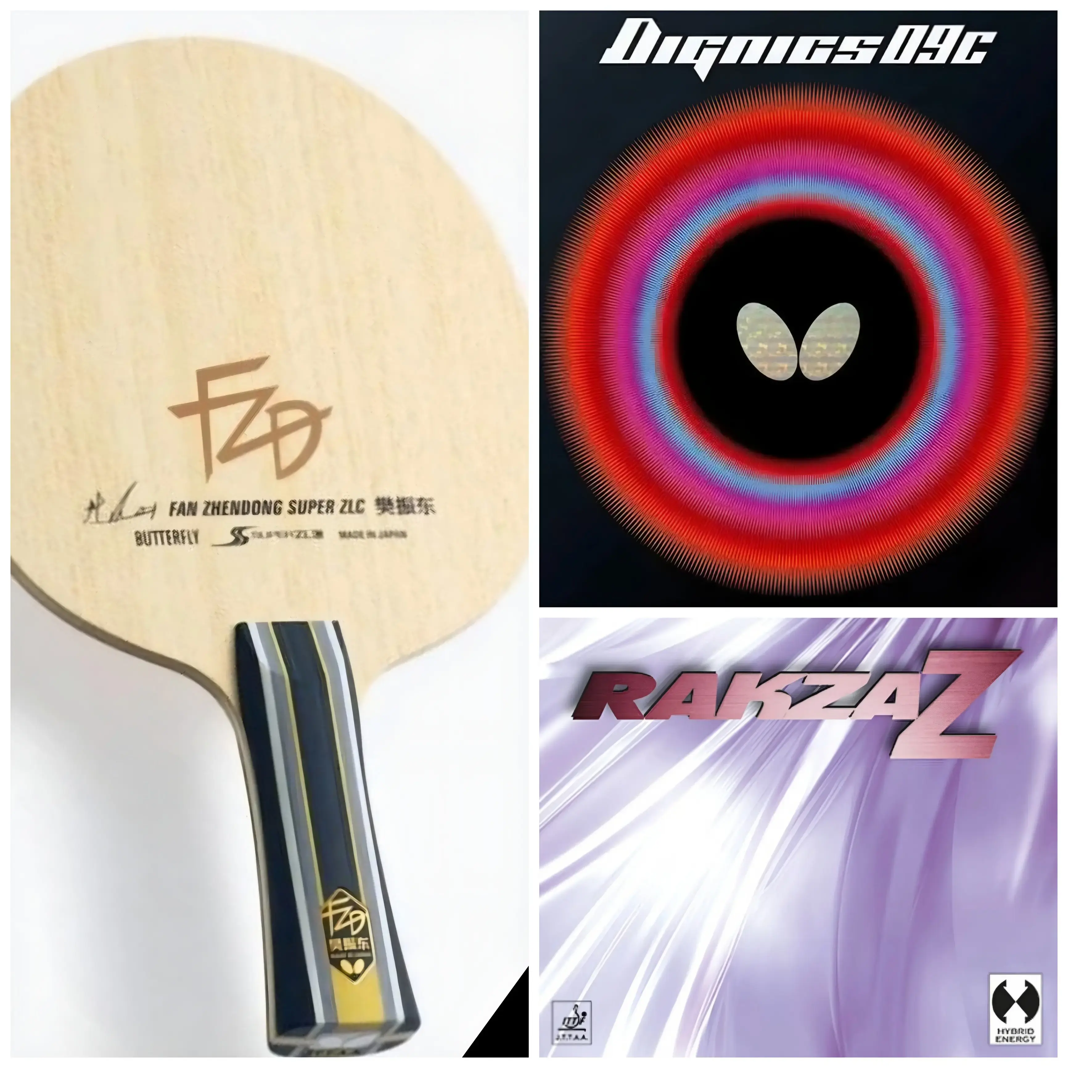 Fan Zhendong Super ZLC Ready Bat Rakza Z Dignics 09C Power Setup
