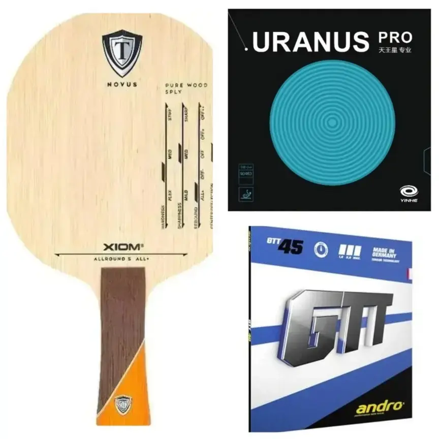 Xiom Allround S Andro GTT Yinhe Uranus Pro Combo
