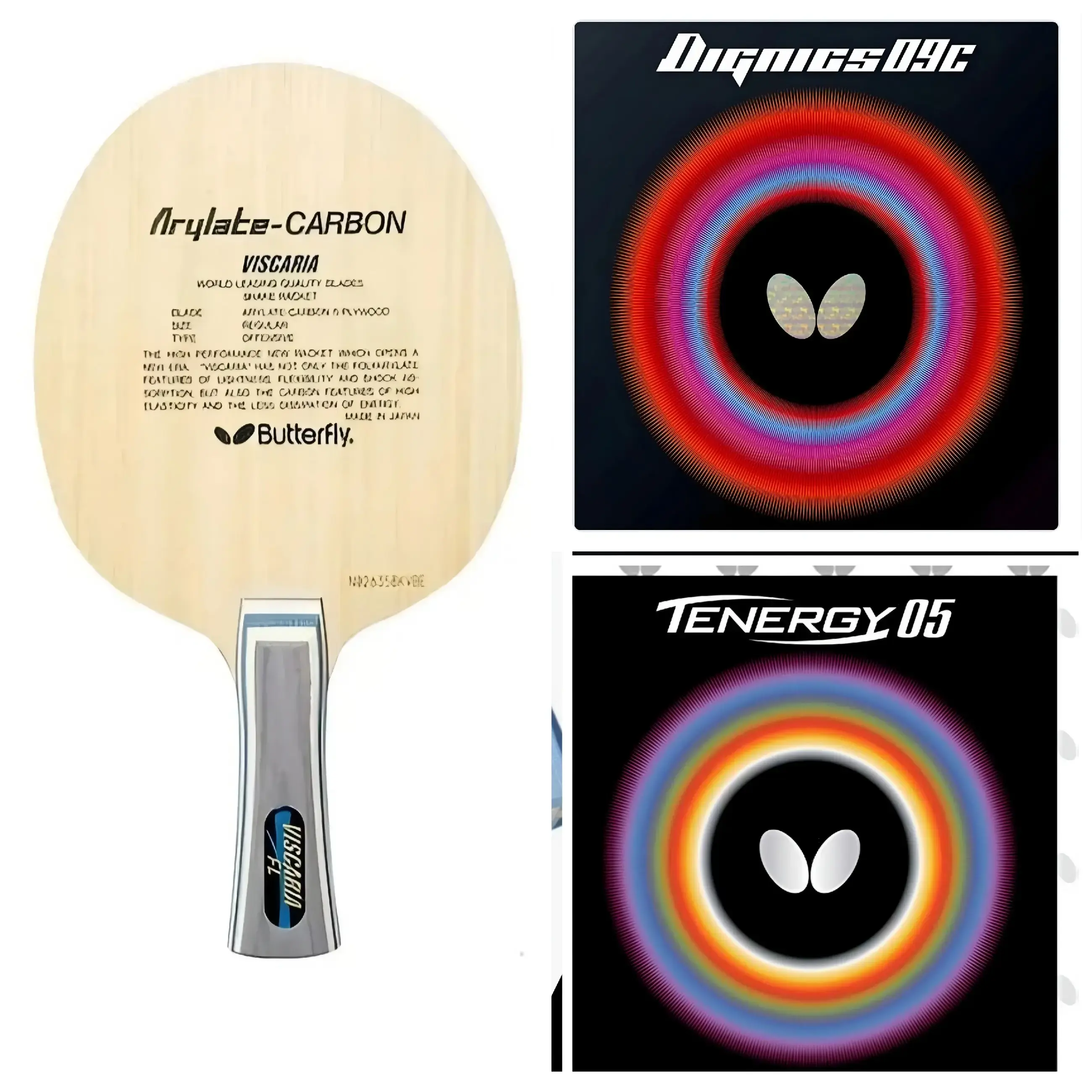 Elite Performance Butterfly Viscaria Tenergy 05 and Dignics 09 C Combo in Action