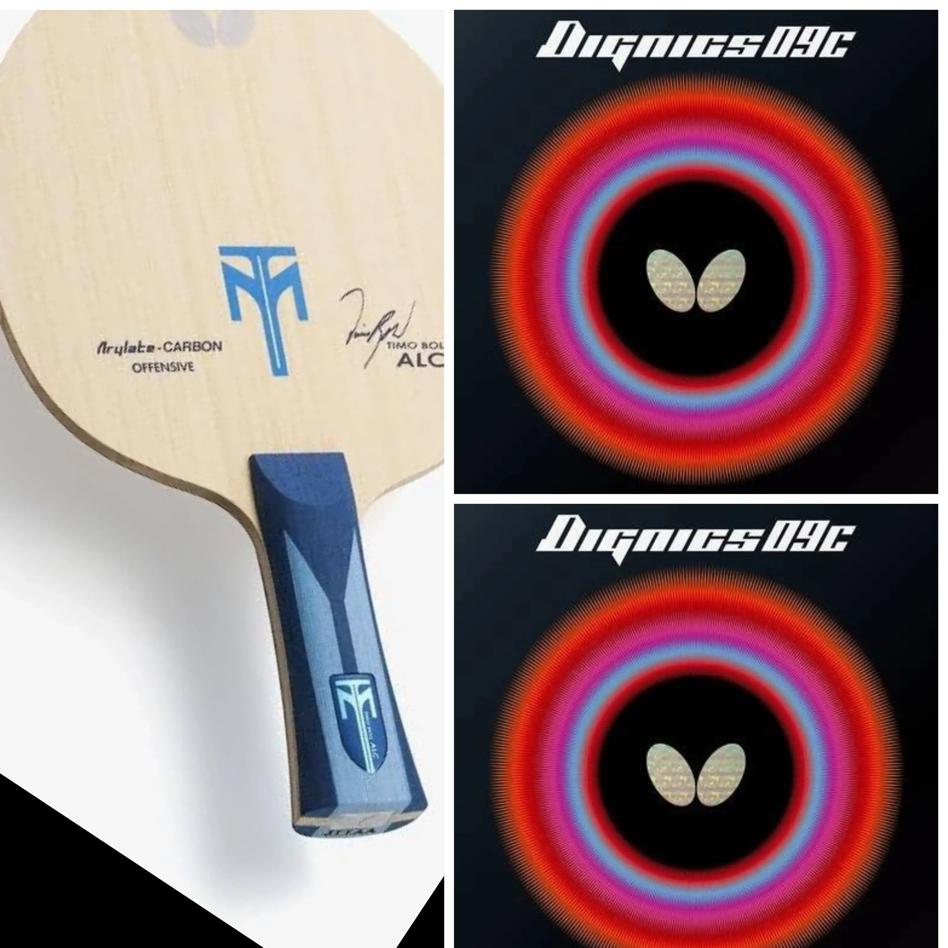 Butterfly Timo Boll ALC Blade with Dignics 09C Rubber