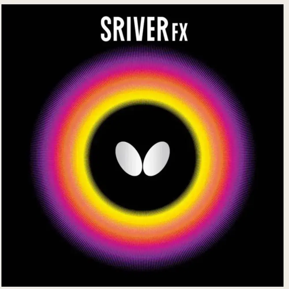 butterfly sriver fx rubber for spin control and all round play