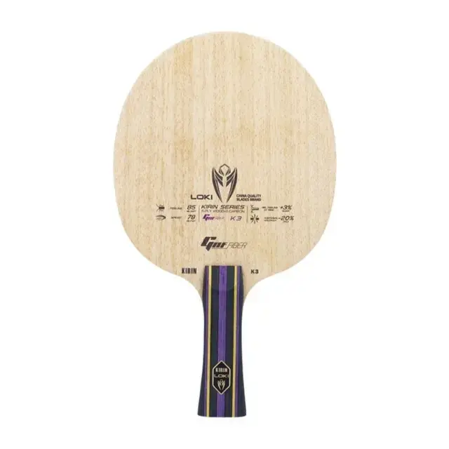Loki K3 Professional Nano Carbon Table Tennis Blade 7 Layer Fast Attack Offensive Baseboard