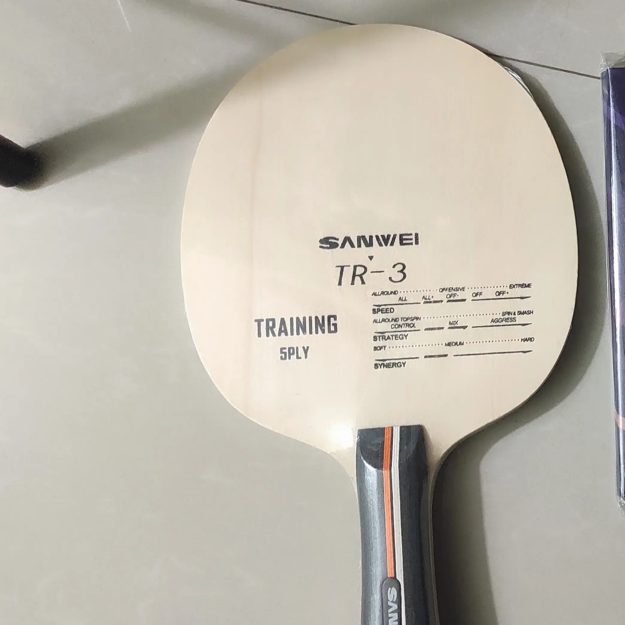 thumbnail image 2 of Professional Table Tennis Bat Blade Racket Set Long Short Handle Ping 2 of 12