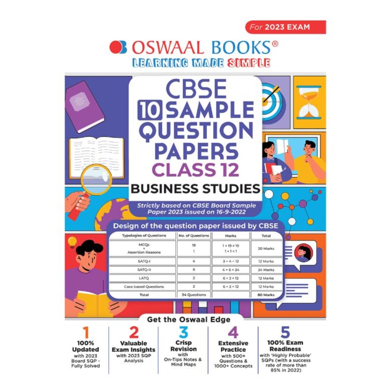 Order Oswaal CBSE Sample Question Papers Class 12 Business Studies for 2023 Board Exam Online