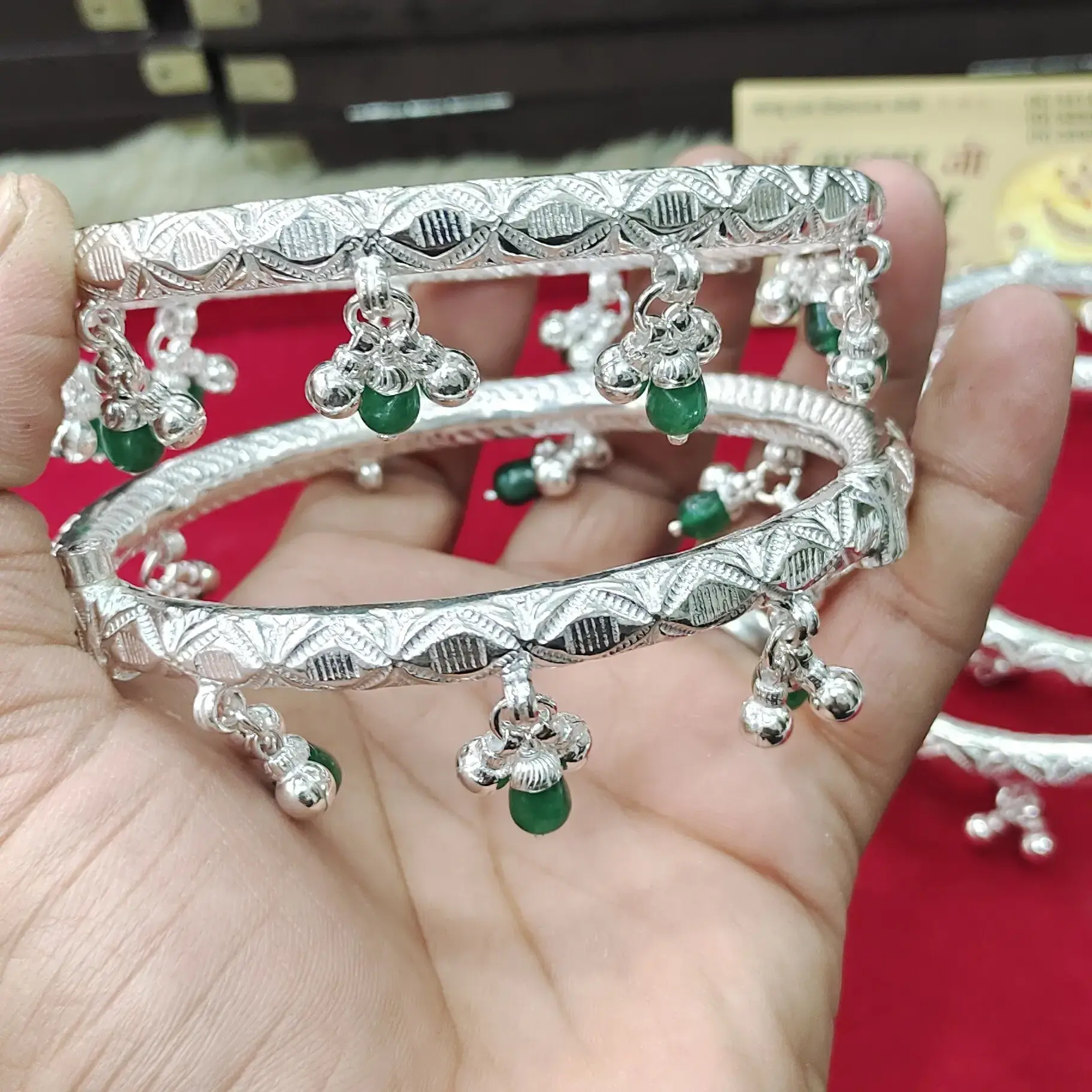 Silver Kada Silver Anklets Designs For Baby Girl Buy Silver Kada Payal  Online At Best Price MKJ Jewellery