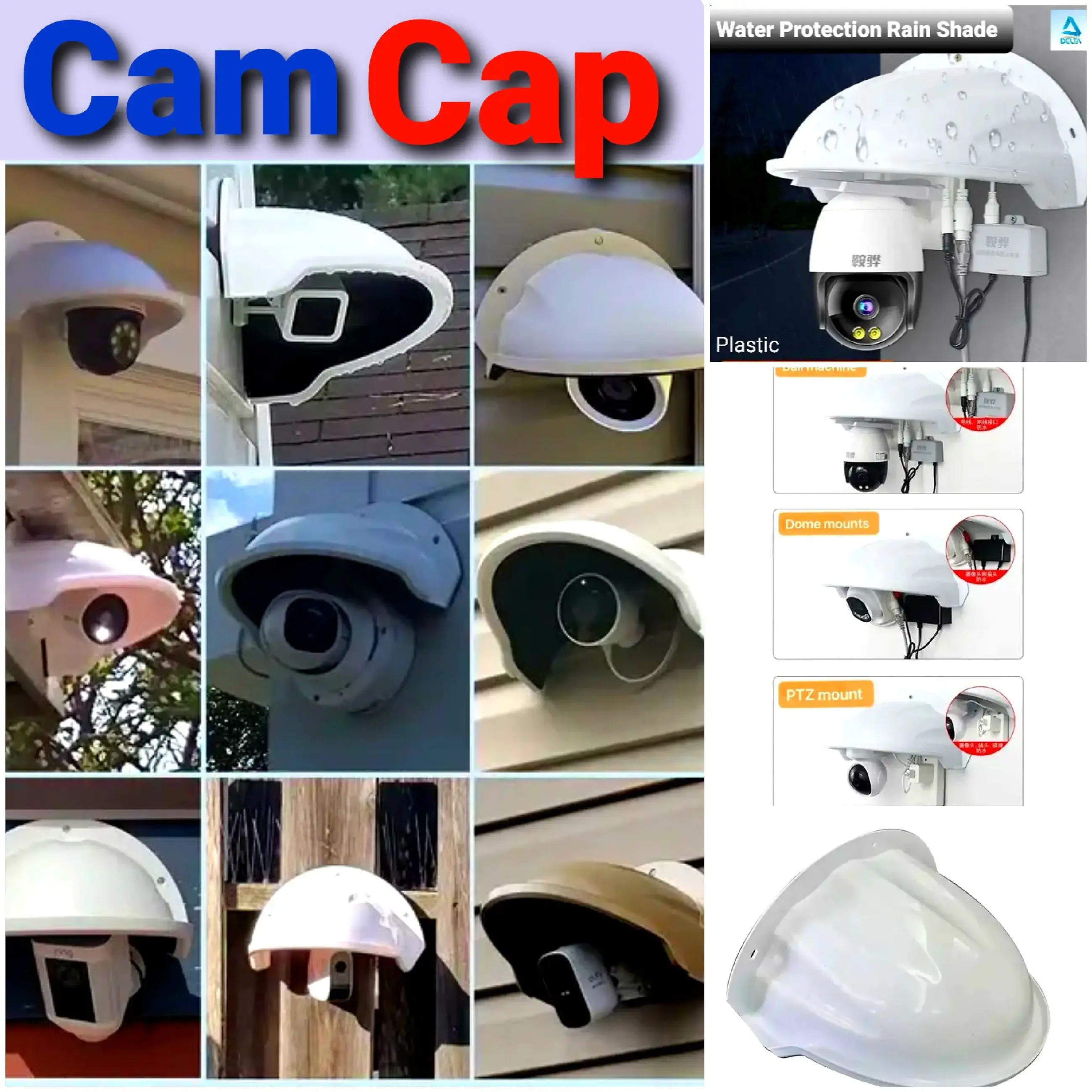 CCTV camera Cap for weather protection- 10pcs pack