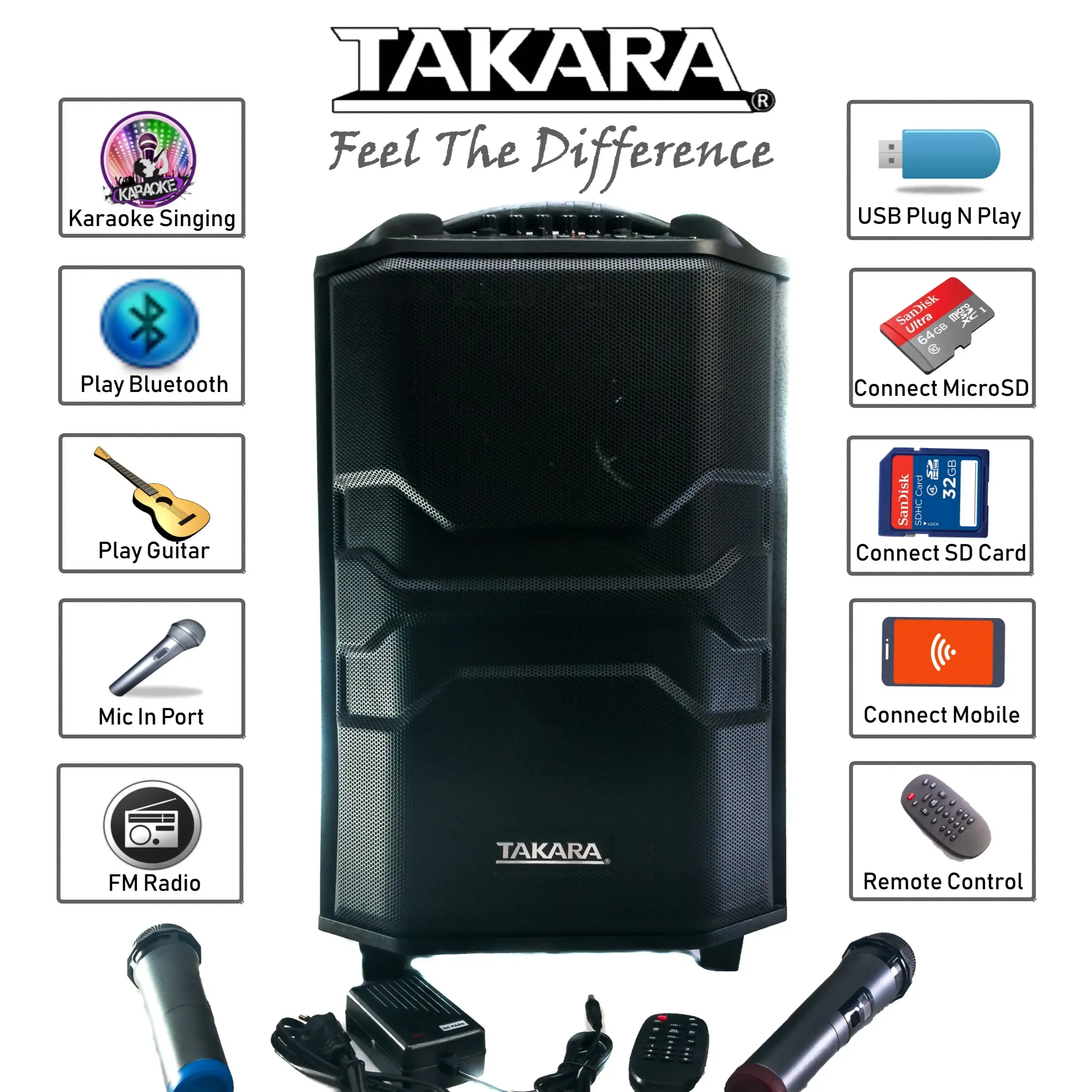 Buy Takara T 6110 Karaoke Speaker online at best price TAKARA
