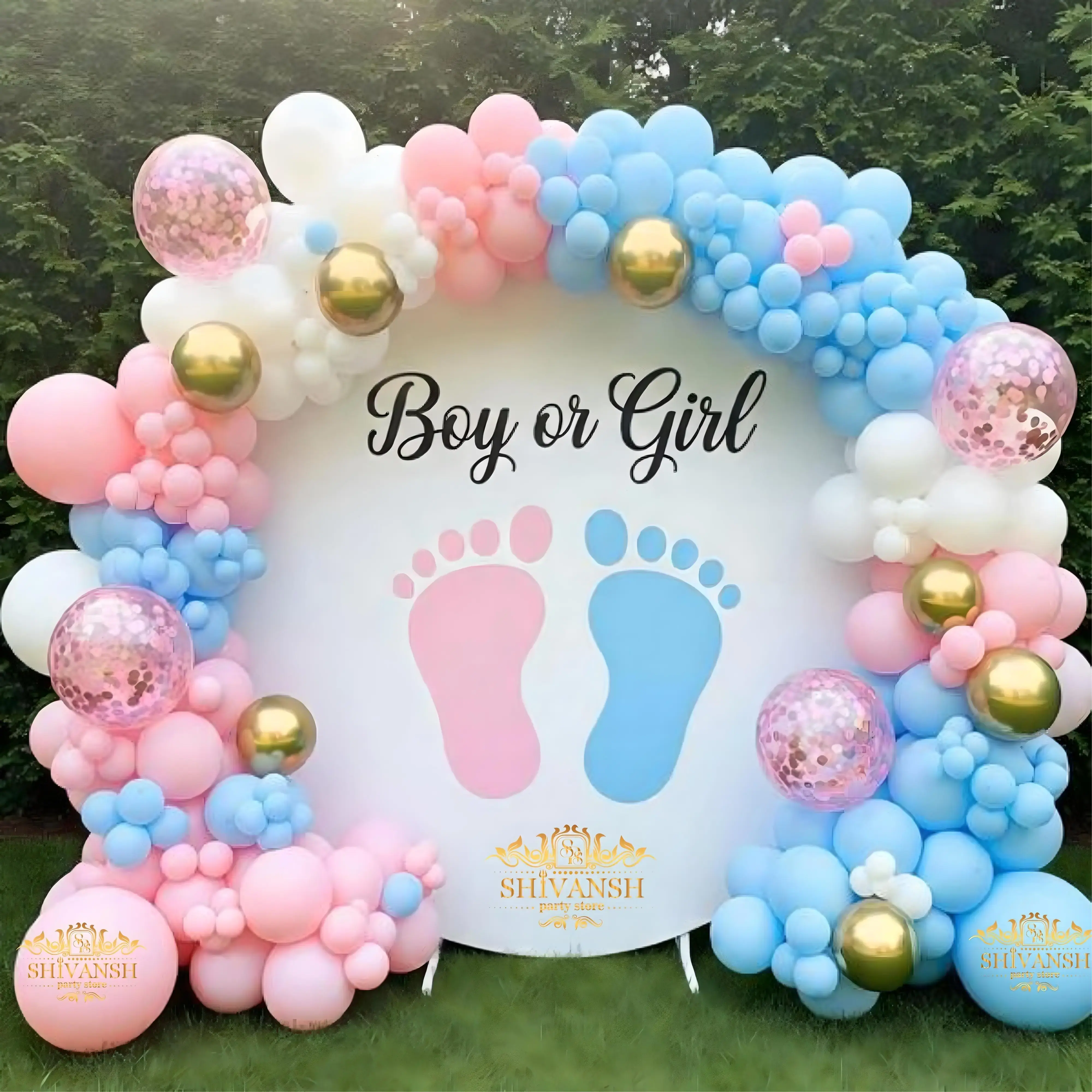 pink baby shower decoration prices