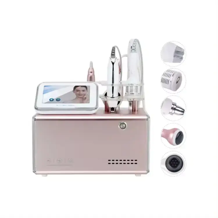 5 In 1 No Needle Mesotherapy Multifunctional Beauty Vacuum Bionic Clip 5 in 1 Rf Cooling Hammer face Machine Kiyo1151 - 1