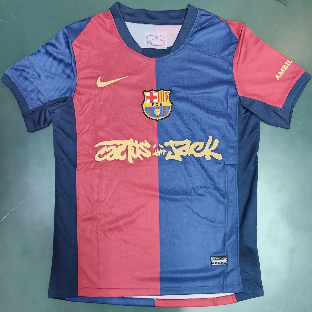 Buy FC Barcelona Home X Travis Scott (CACTUS JACK) Fan version 25