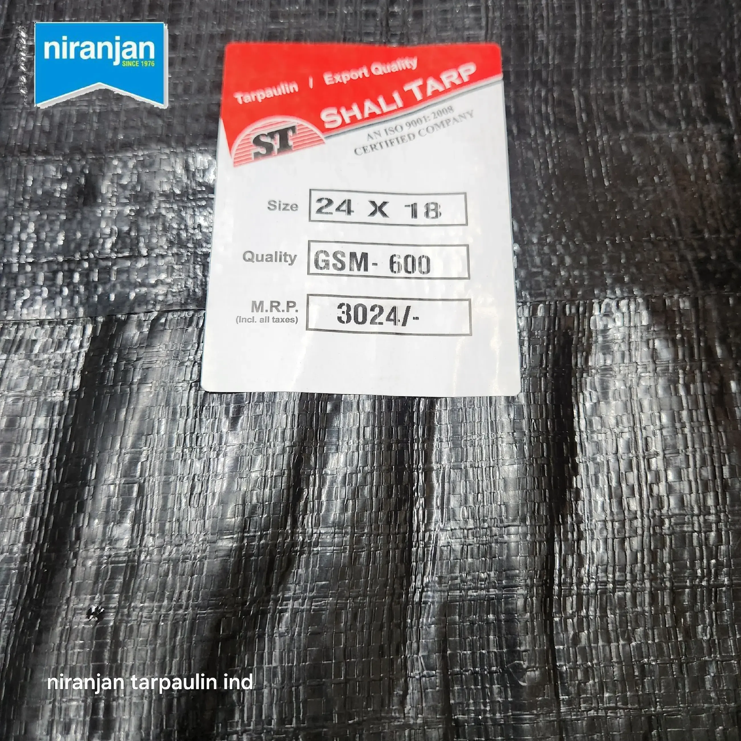Buy Shali Tarp 600 Balck online at best price | niranjan tarpaulin