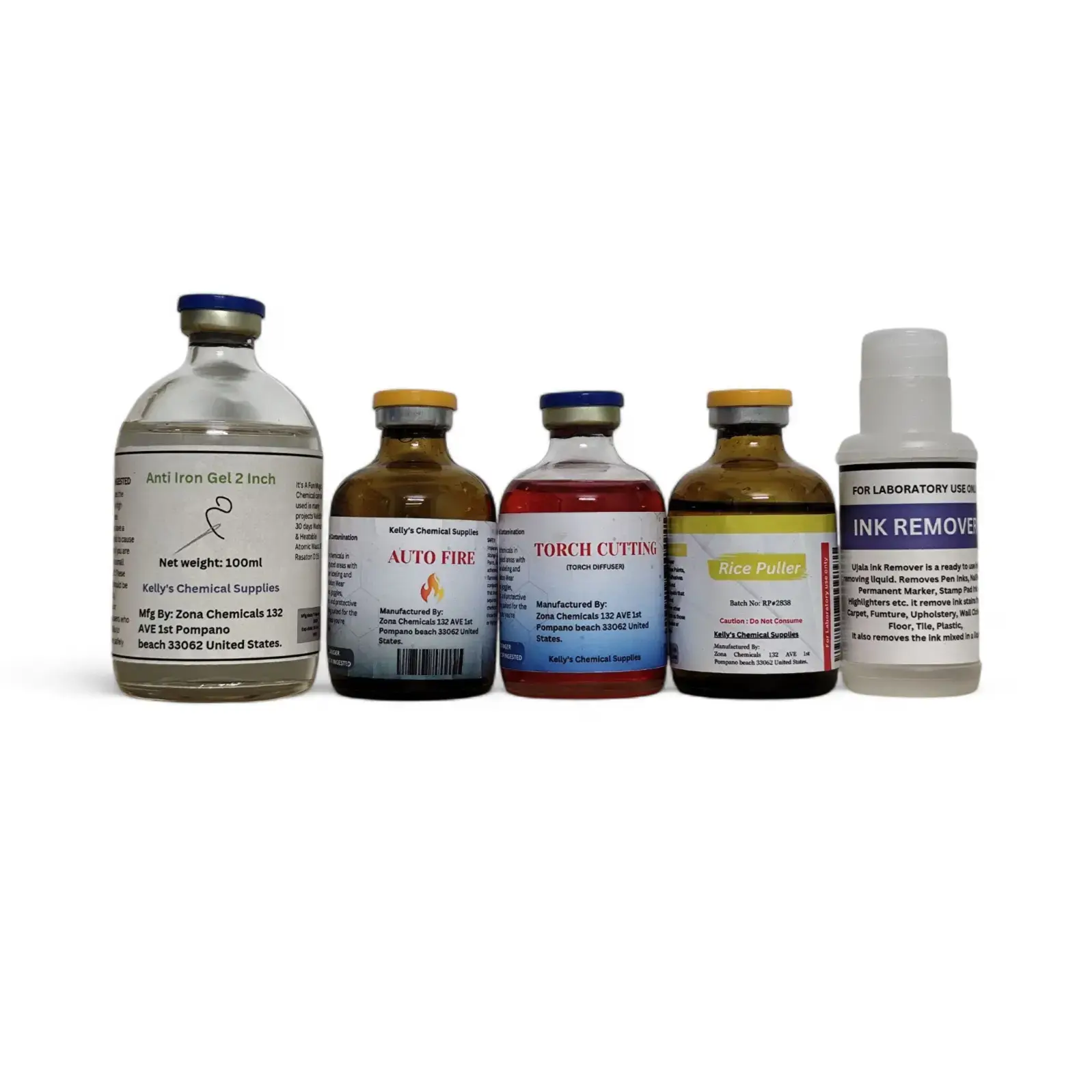 Buy Set of Anti iron gel 2inch, Auto fire, Torch cutting, Rice puller ...