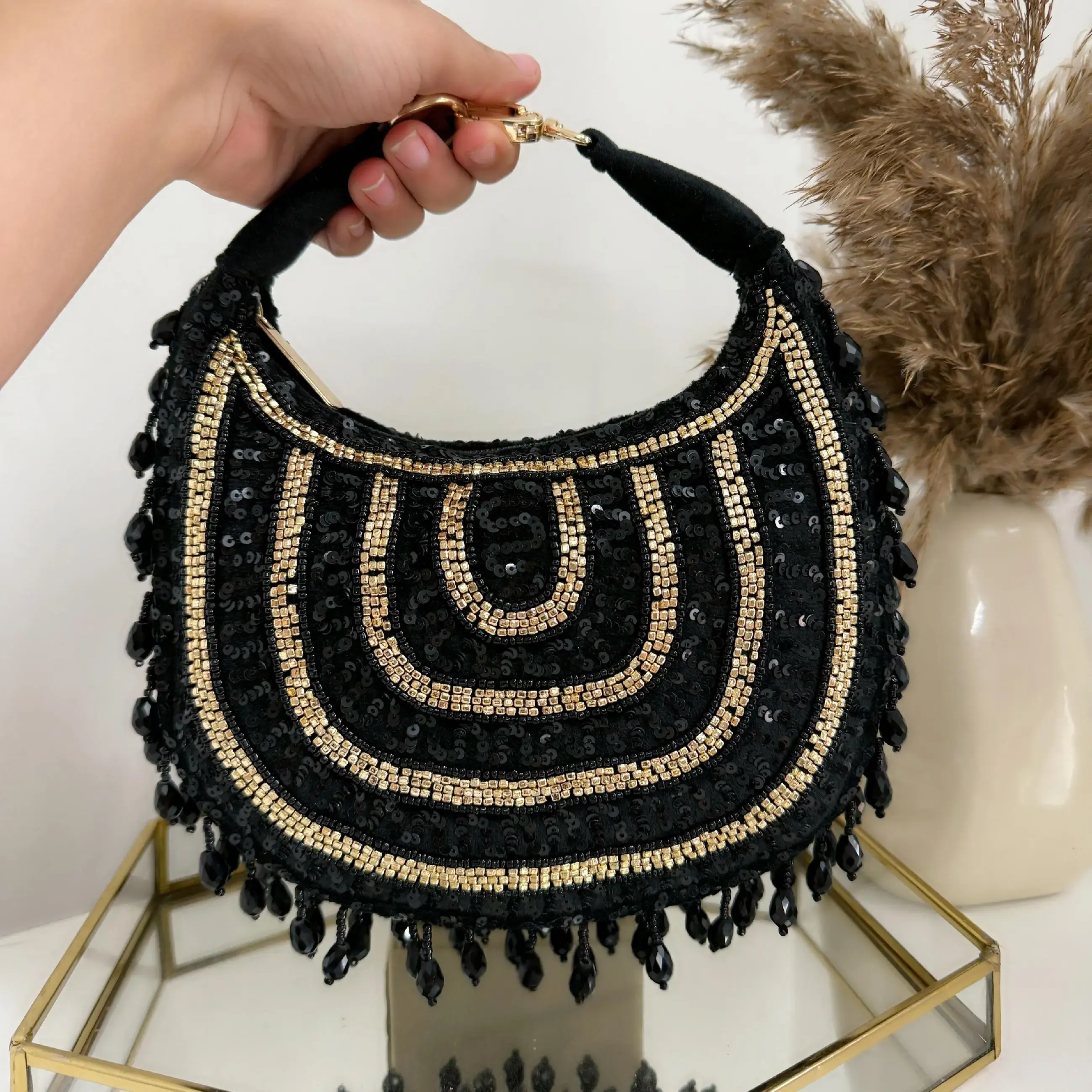 Buy Moon Bags With Crystal Droplets | Punjabi Libas Boutique