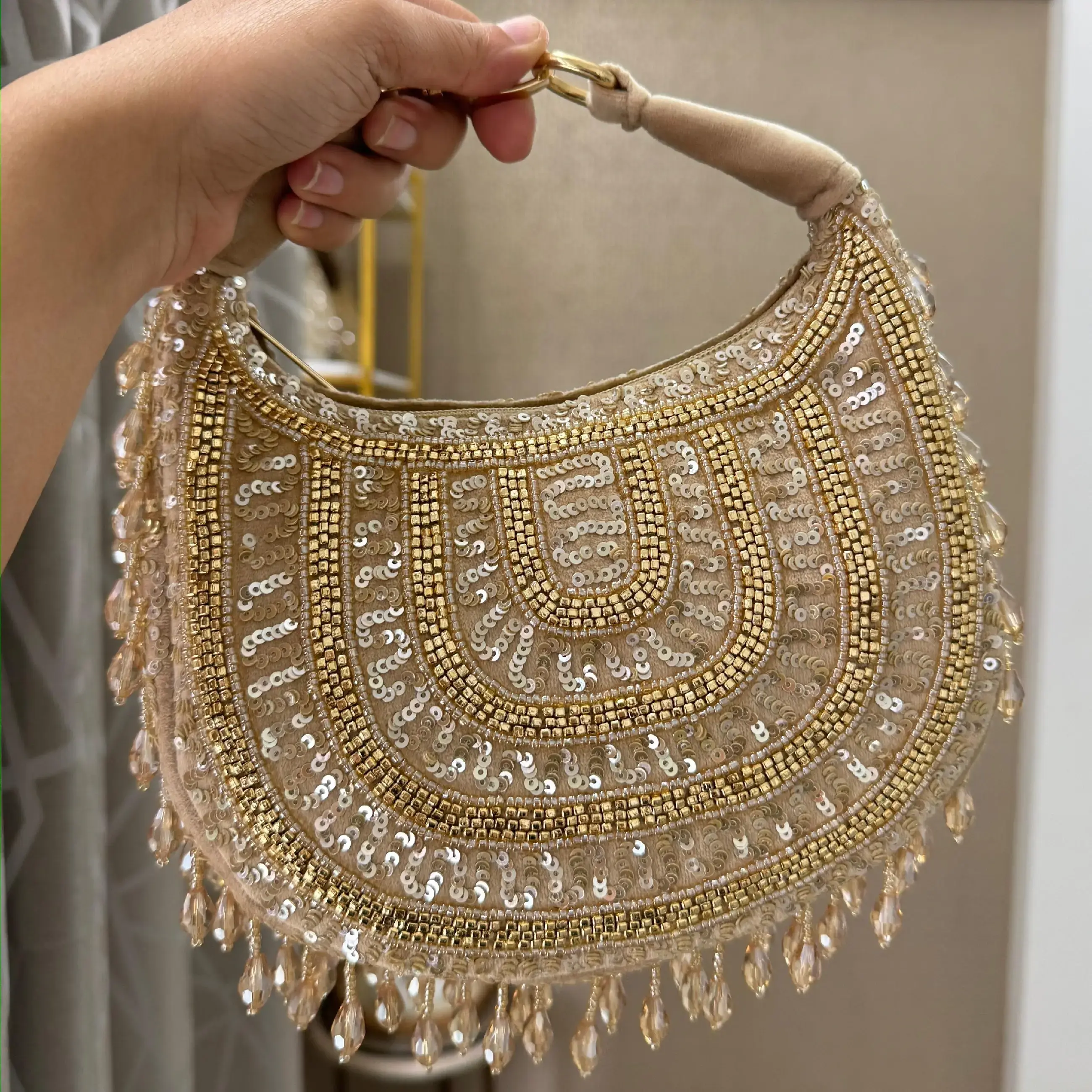 Buy Moon Bags With Crystal Droplets | Punjabi Libas Boutique
