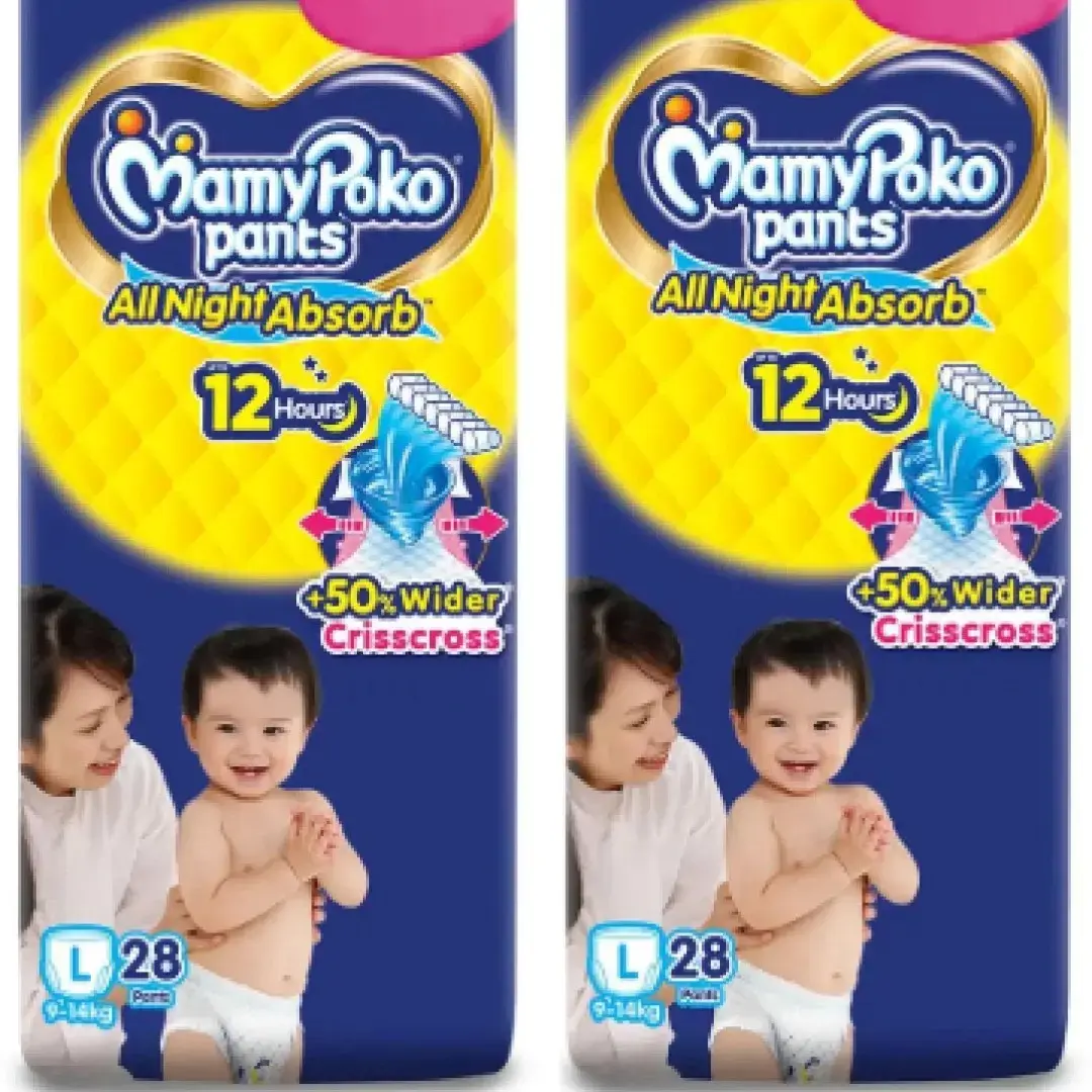 Buy MamyPoko All Night Absorb Diaper Pants Large, 28+ 28= 56 Count