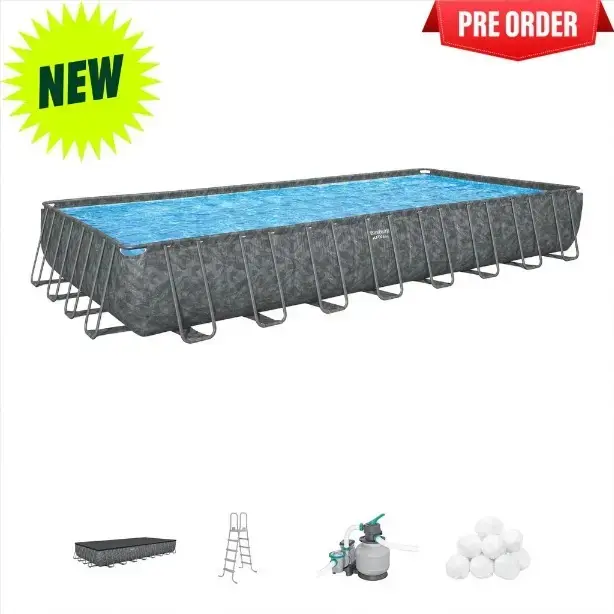 Buy Bestway (56623) Above Ground Portable Swimming Pool Set For