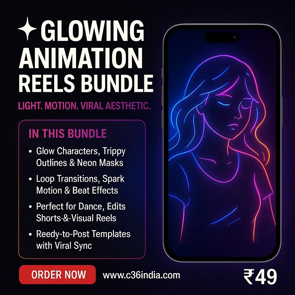 Glowing animation pack