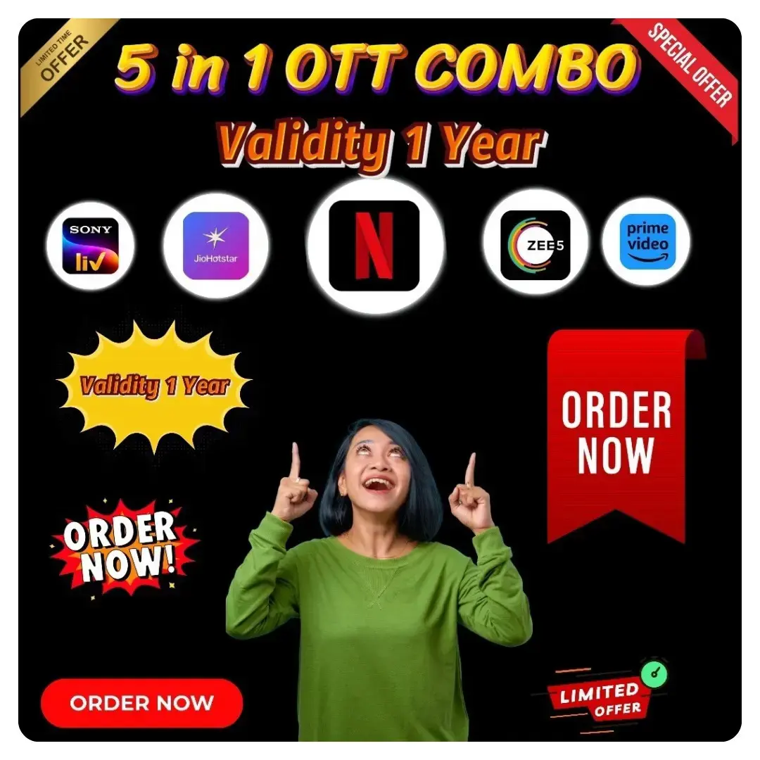 5 in 1 Ott Combo ( Netflix Shared)