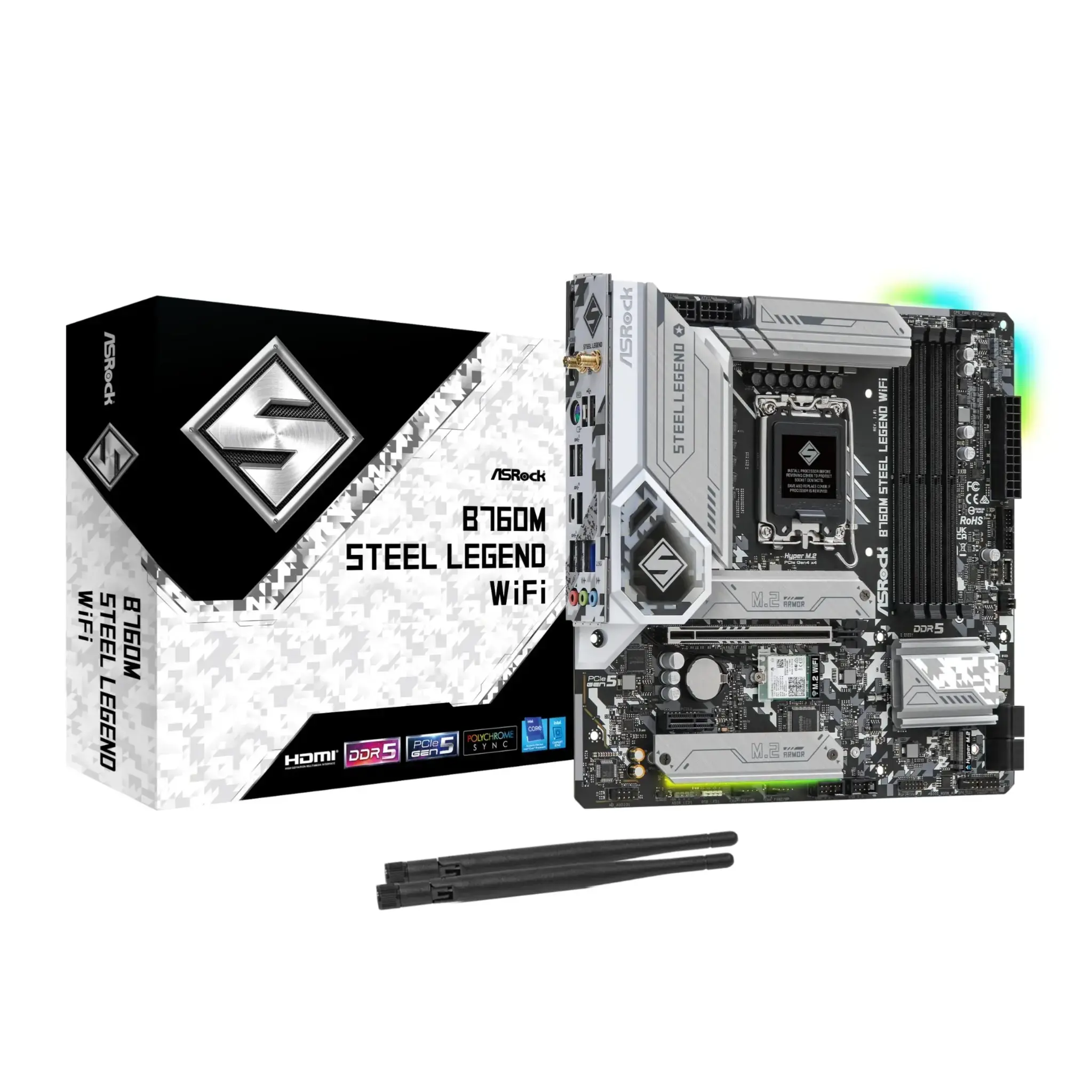 Buy ASRock B760M Steel Legend WIFI Motherboard Supports