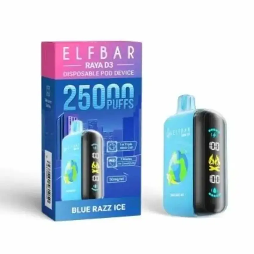 Flum Pebble Blue Raz Ice Vape Blue Razz Ice Mesh Bar | Fantasi Disposable Vape  10000 Puffs