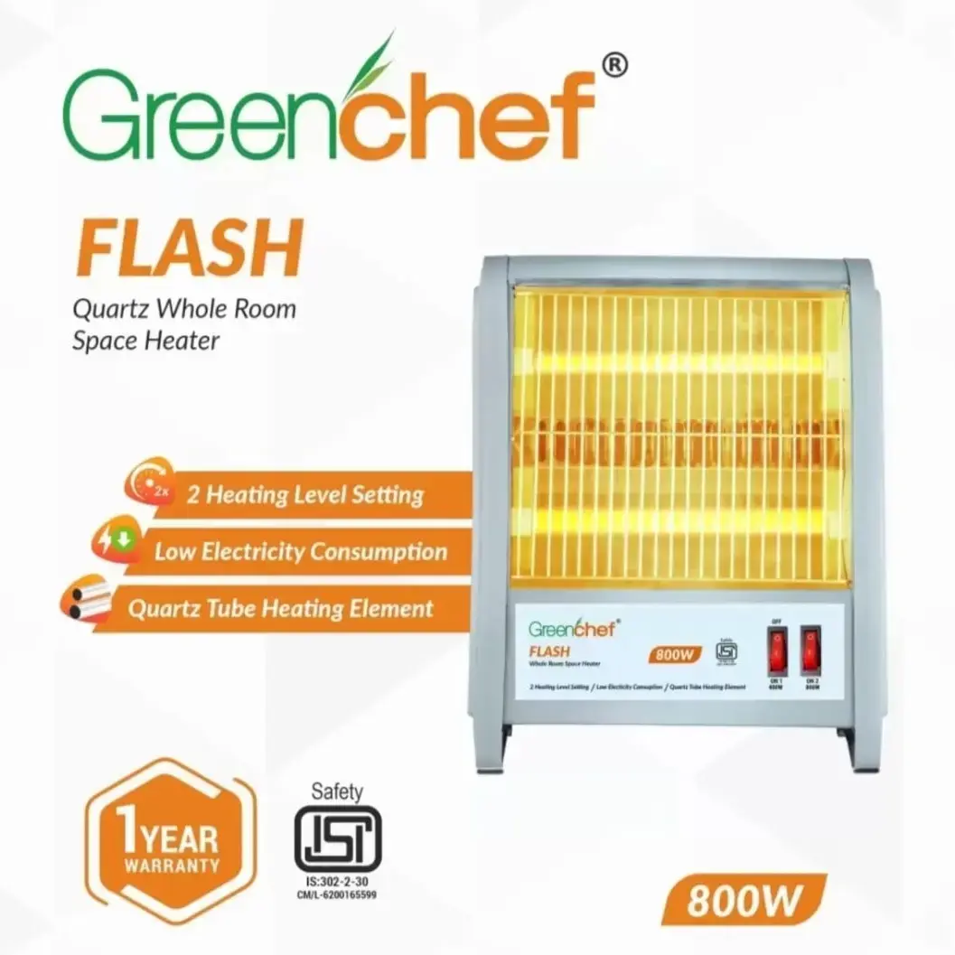 Buy GreenChef Flash Quartz Room Heater (2-Rods) 800 W online at