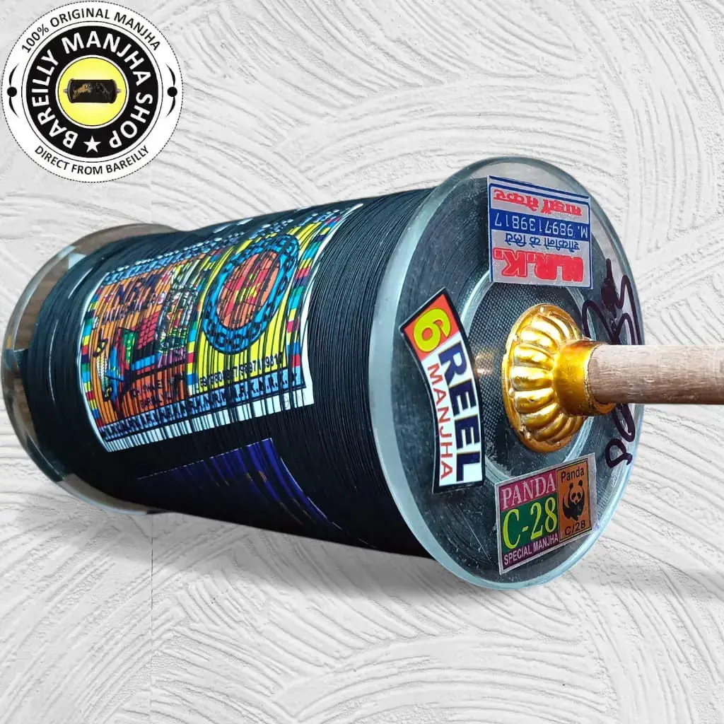 6 Reel C28 Panda 8 N R K Black Commando Special Manjha