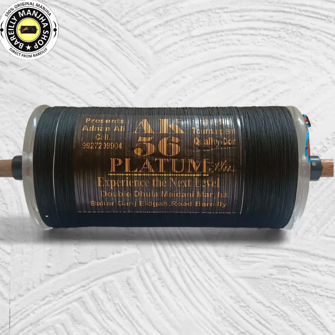 Original Adnan Ali AK56 Platinum Plus 9 Cord 3 Reel Manjha