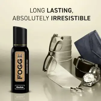 Fogg Fantastic Absolute Perfume Body Spray Long Lasting No Gas Deodorant for Men 2 x 150ml Pack of 2 - 1