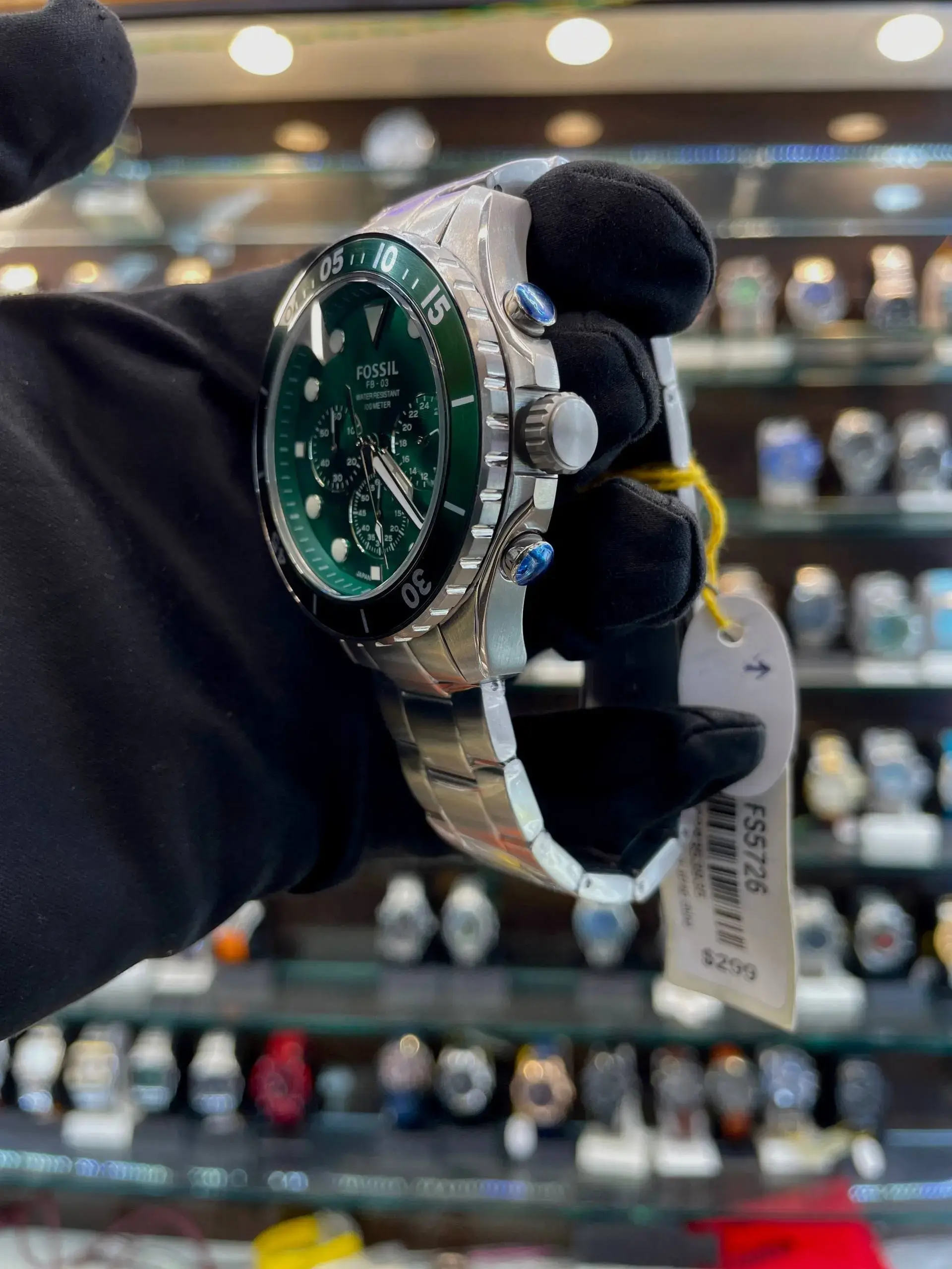 Fossil fb 03 master for mens dark green dial