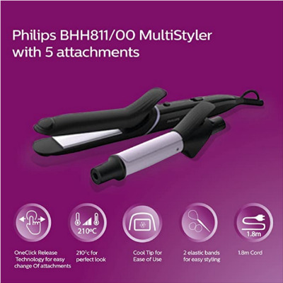 Buy PHILIPS BHH811/00 Hair Multi-styler Kit (Black) online at best