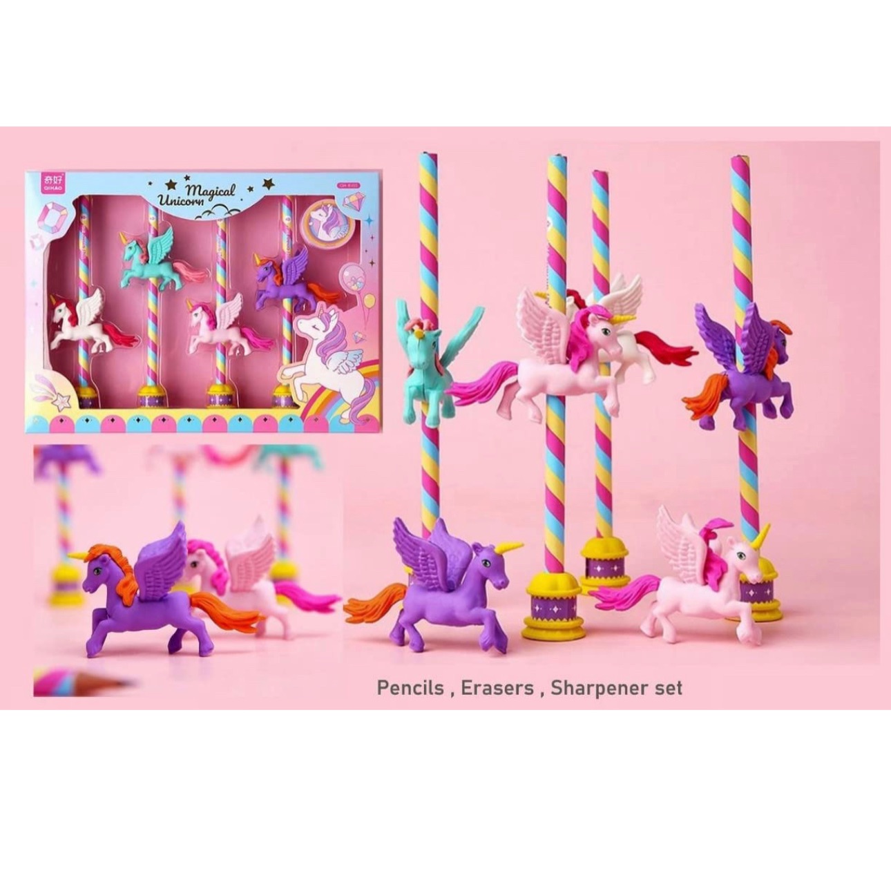 Buy Unicorn Eraser Set online at best price INDIANHERE