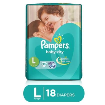Pampers Baby Dry Pants (L) 18 count (9 - 14 kg) - 1