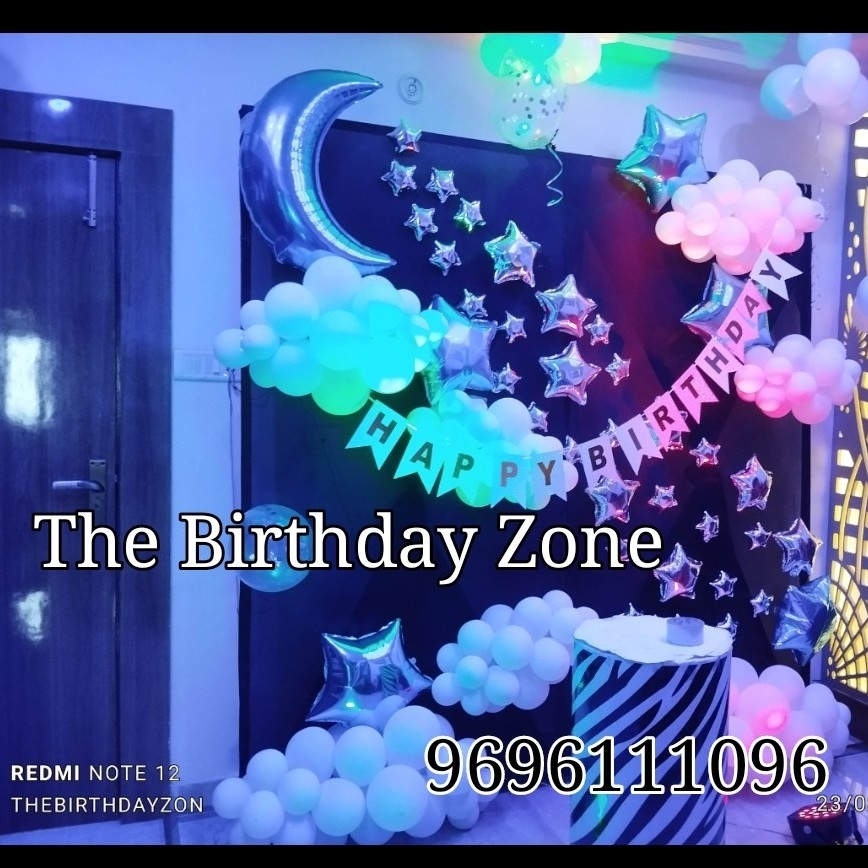 The Birthday Zone balloons and flowers decoration, Varanasi Order Online