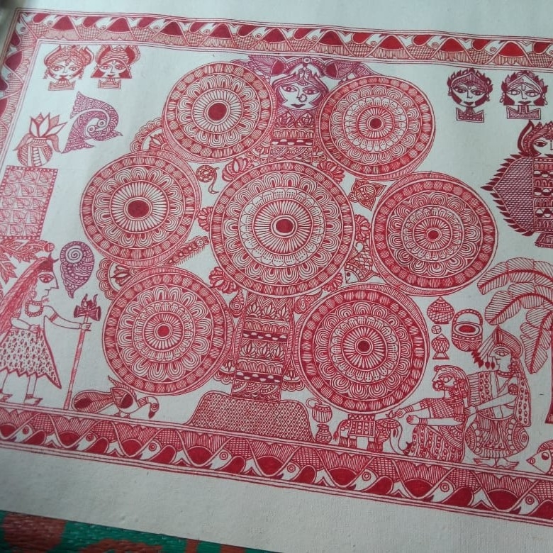 madhubani painting (nehu art) Order Online