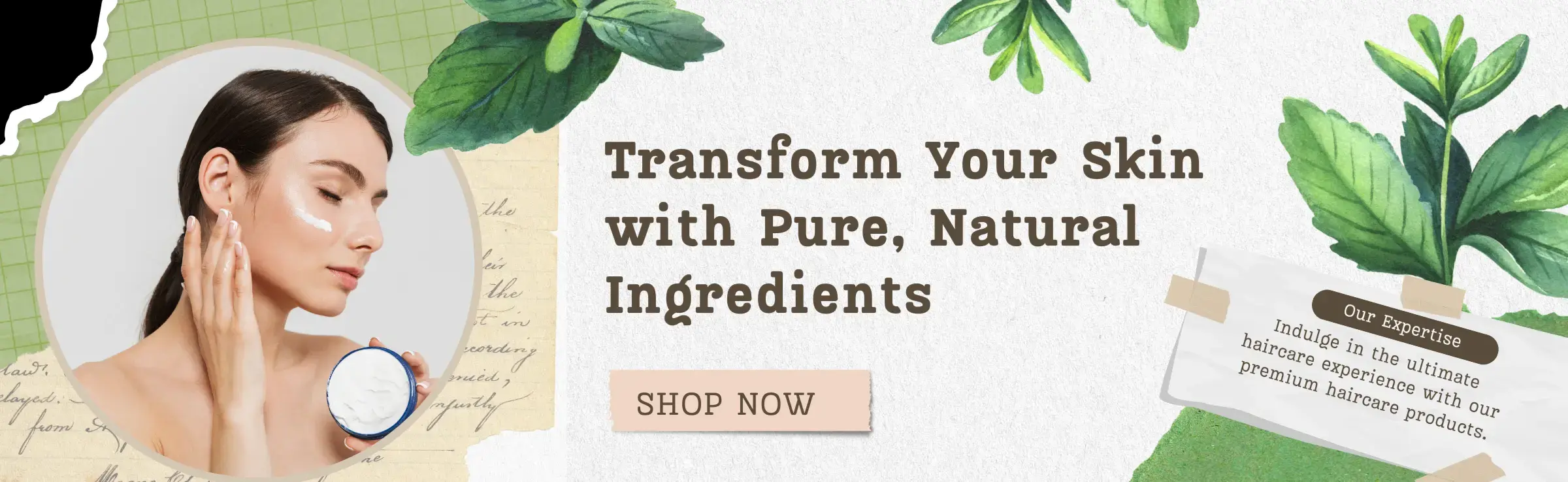 Premium skincare products with natural ingredients