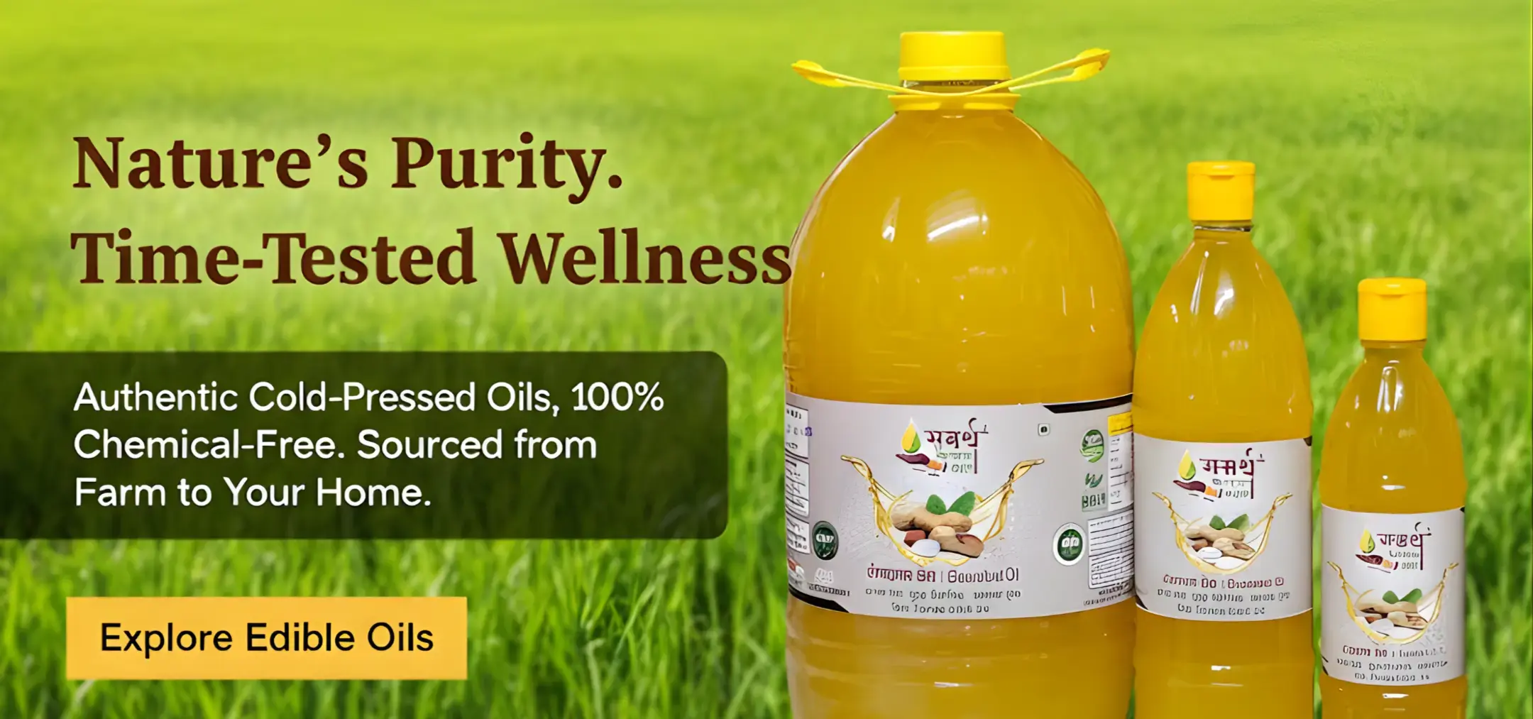 Pure organic oils and natural products