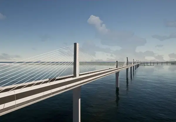 Hezamara Single Span Bridge