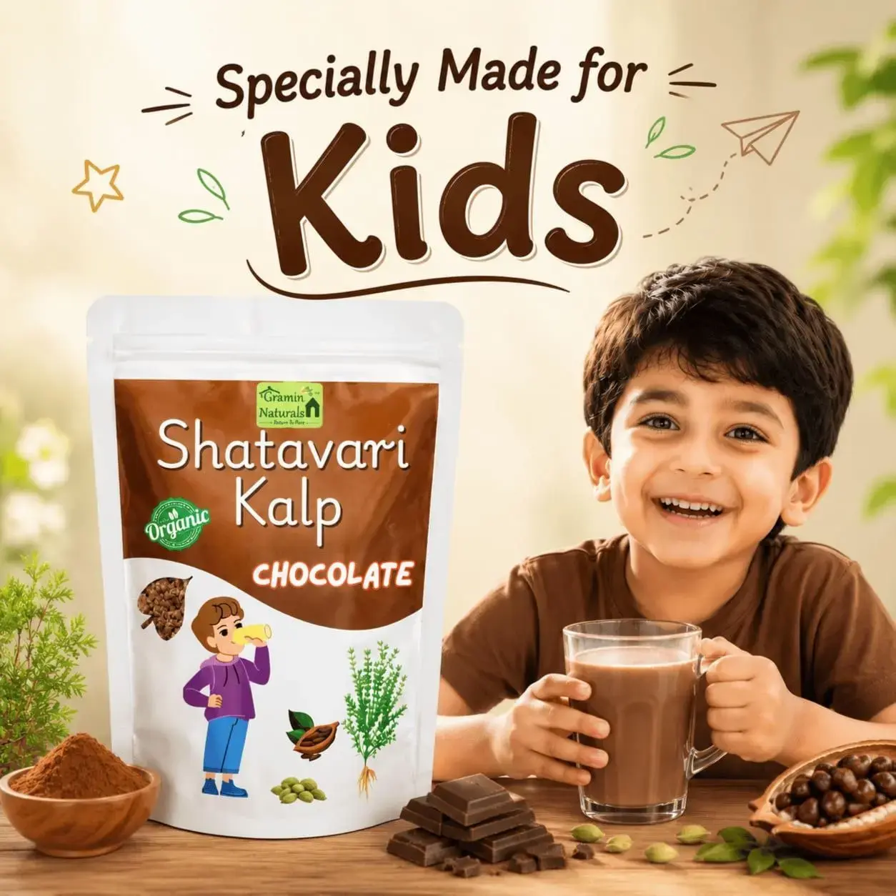 GraminNaturals Shatavari Kalp Chocolate for Kids