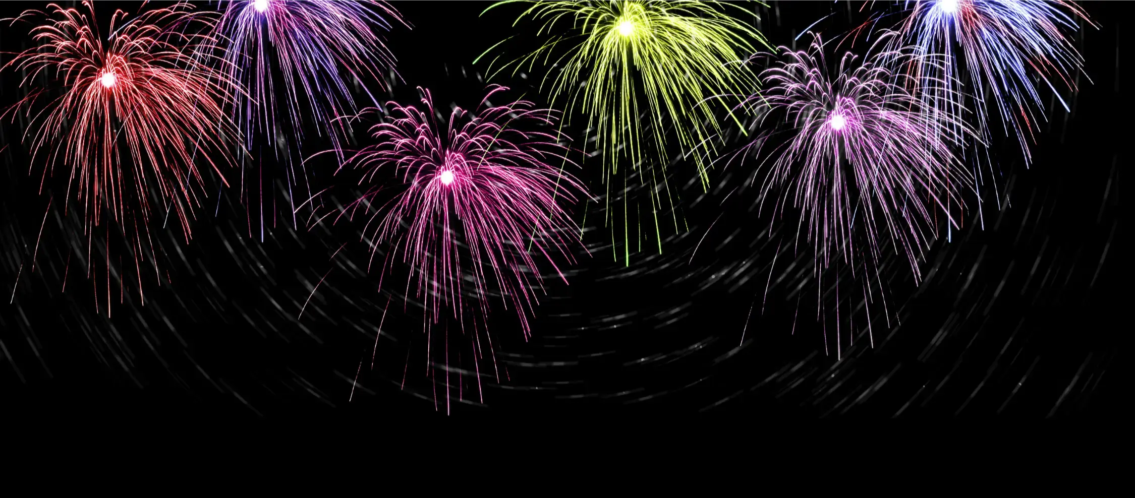 Traditional firecrackers in a festive setting