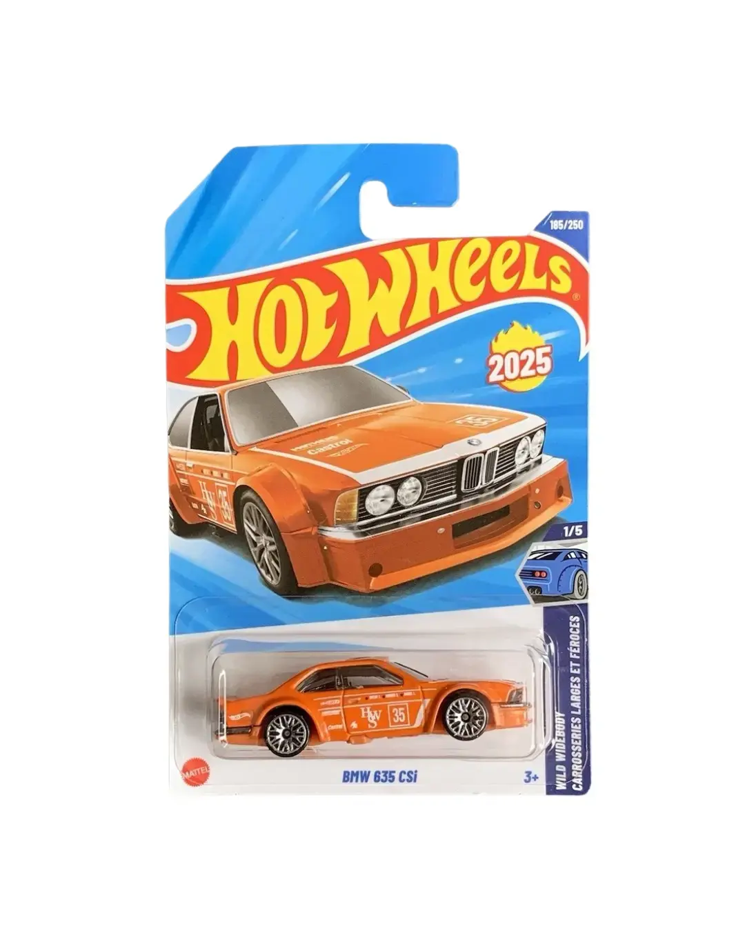 Hot Wheels 2025 - BMW 635 CSi - Série Mainline - Boîte P - État Quasi Neuf Sous Blister