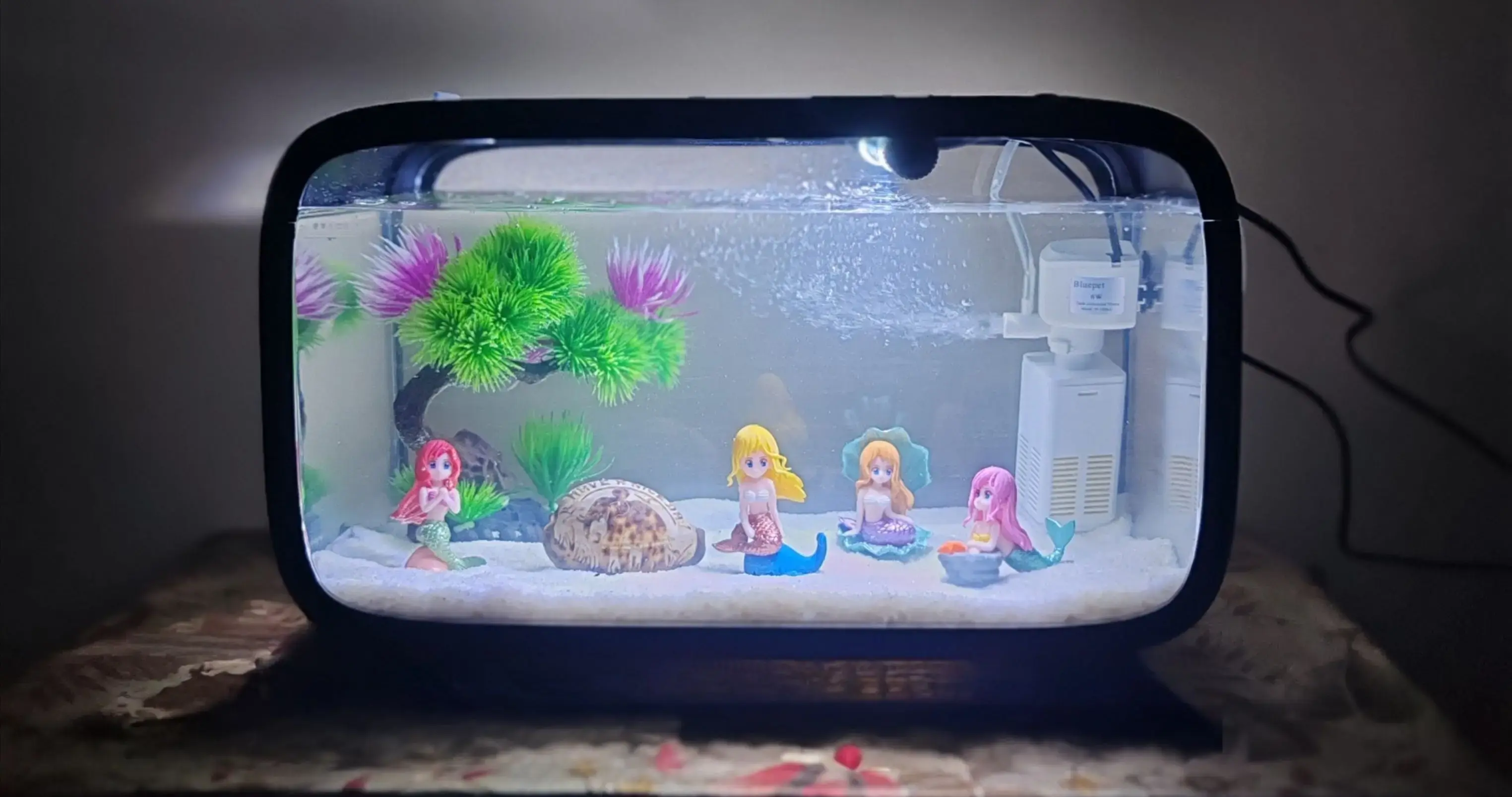 Retro TV style aquarium bluepet tp 40 tv