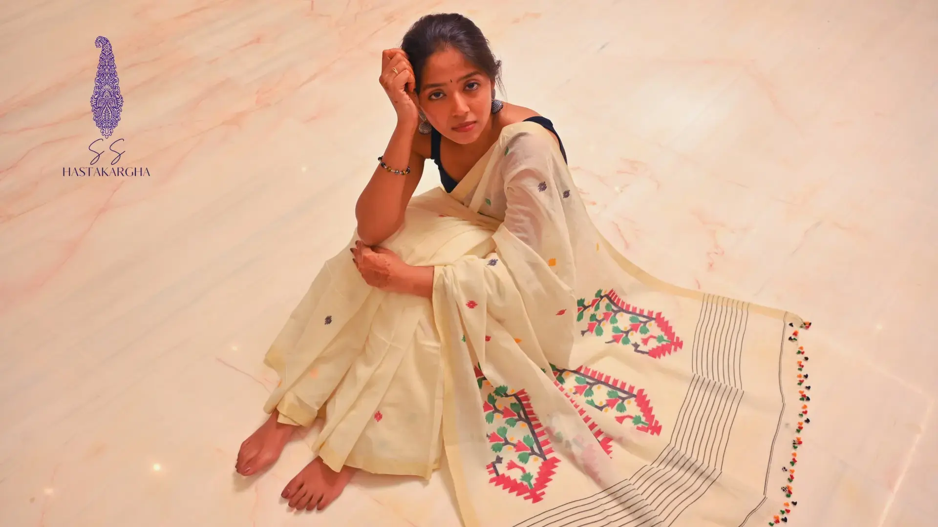 PURE HANDWOVEN DHAKAI JAMDANI COTTON SAREES