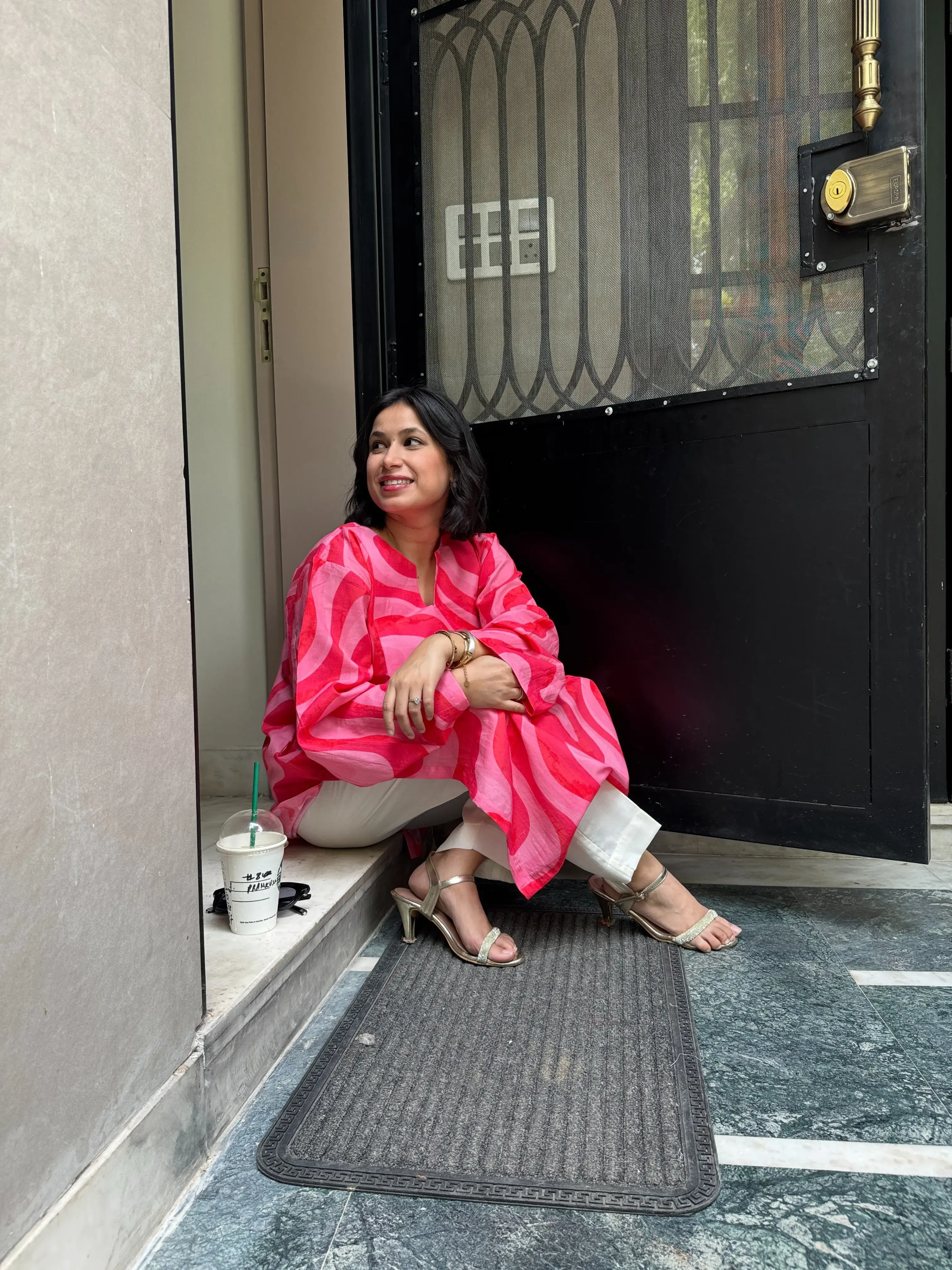 Breathable cotton salwar suit Cassata set with relaxed oversized fit for sunny casual gatherings.